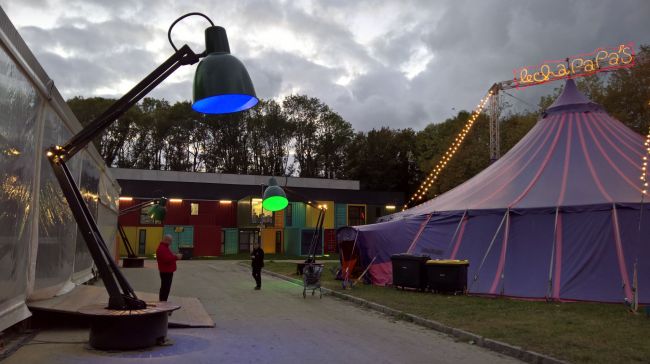 Eclairage extérieur du Ouest Park festival au Havre